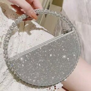 Flower Rhinestone Evening purse