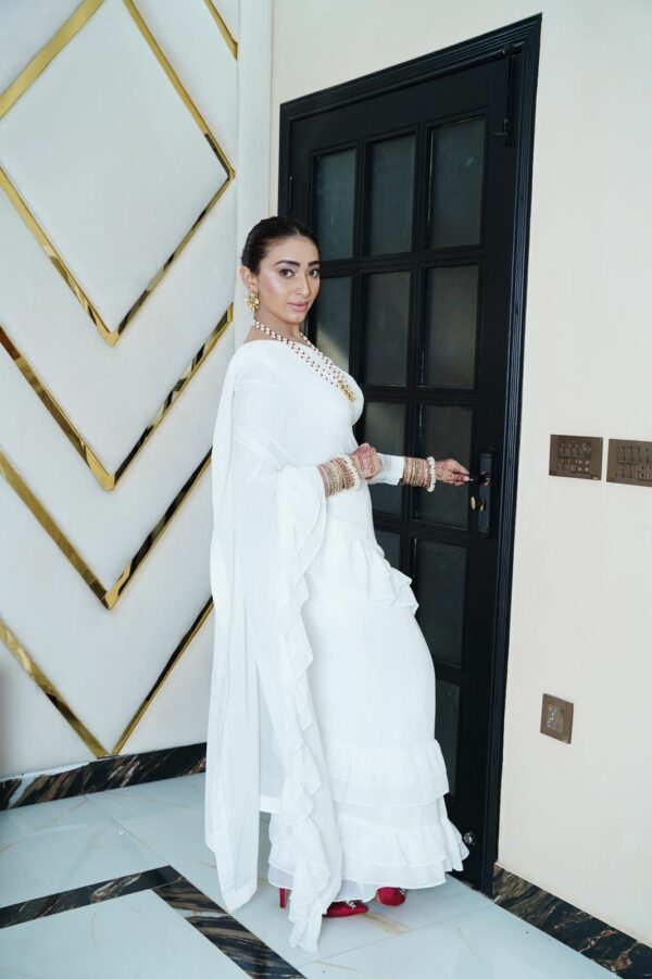 White Fairy Saree - Image 8