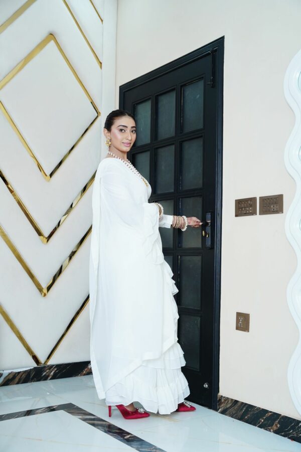 White Fairy Saree - Image 4