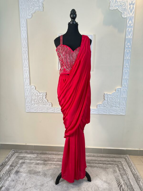 Hot Pink Saree product image 1